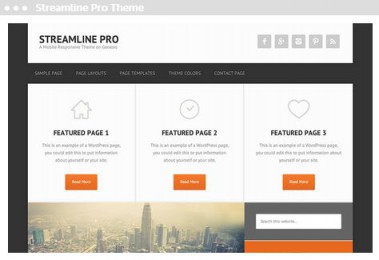 WordPress webdesign: Streamline Pro Theme