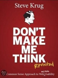 website boek: don't make me think by Steve Krug