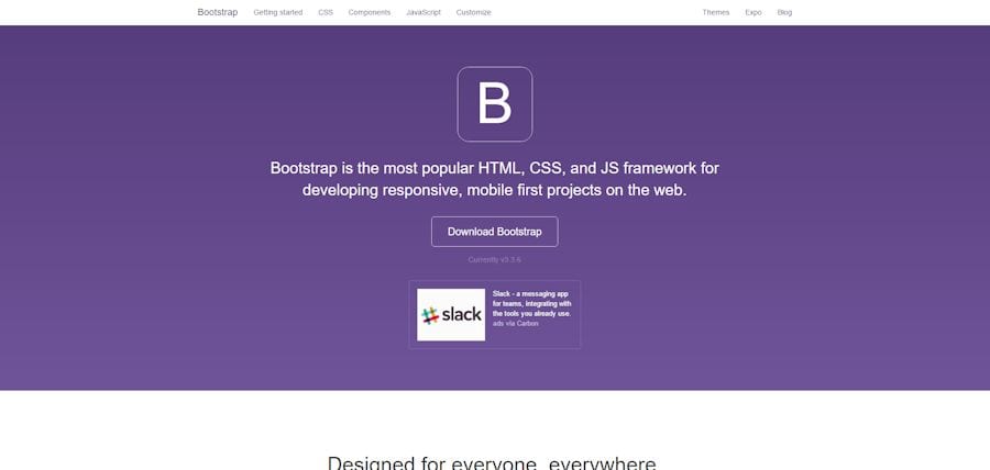CSS foundation Bootstrap om een responsive website te maken