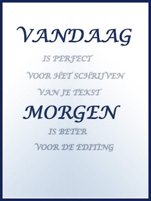 tekst op een website