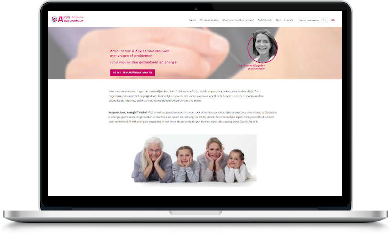 website auryn acupunctuur aangepast door meij webdesign