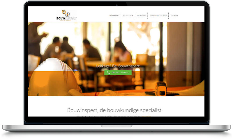 website bouwinspect gemaakt door meij webdesign