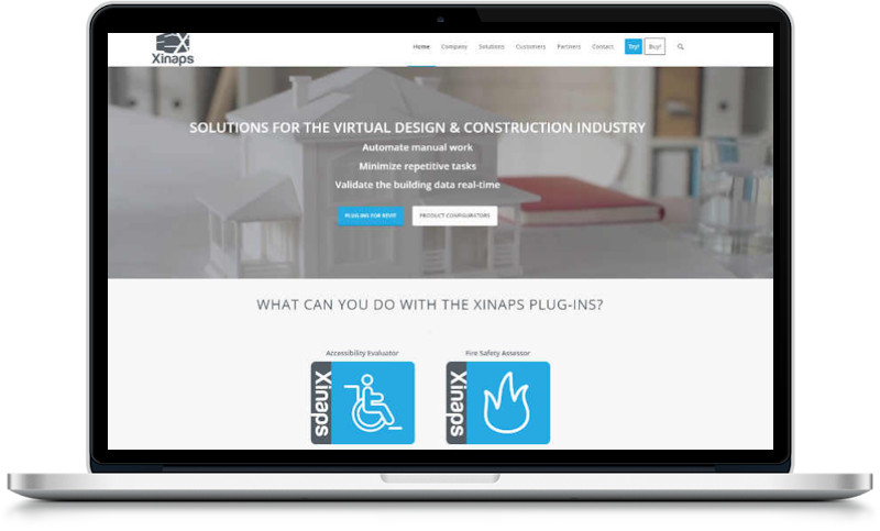 website xinaps gemaakt door meij webdesign