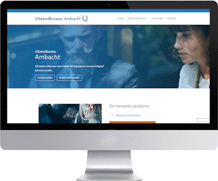 website uitzendbureau ambacht gemaakt door meij webdesign