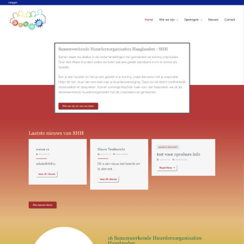 Sepciale website voor een vereniging, inclusief leden