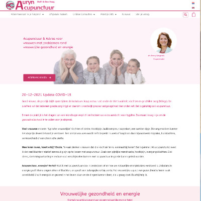 Voorbeeld WordPress website voor acupuncturist