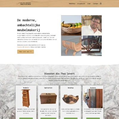 portfolio webdesign voor meubelmakerij
