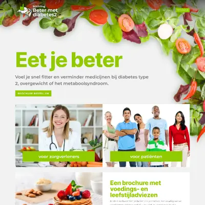 website portfolio betermetdiabetes.nl - webshop