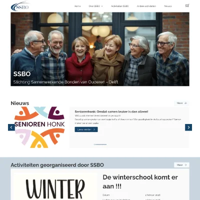 SSBO - portfolio WordPress website