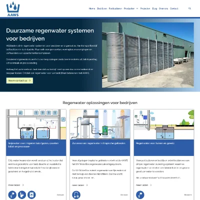website portfolio aaws - regenwater opvangen