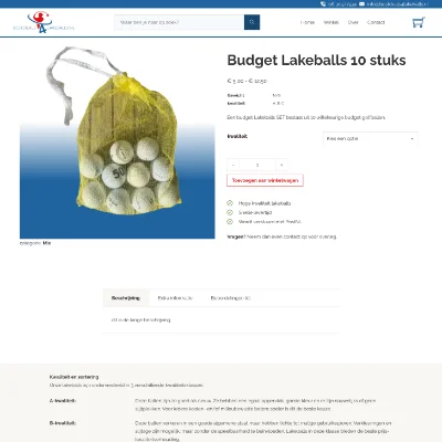 bestdeals4lakeballs - wordpress webshop door meijwebdesign gemaakt