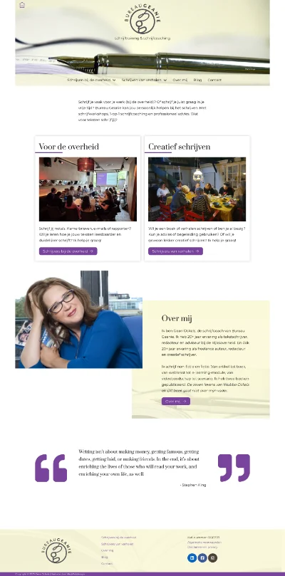 website portfolio Bureaugeanie