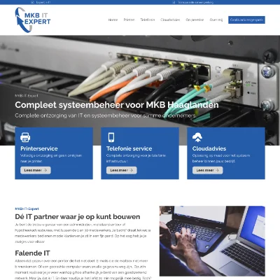 portfolio website voorbeeld van meijwebdesign: mkb-it-expert