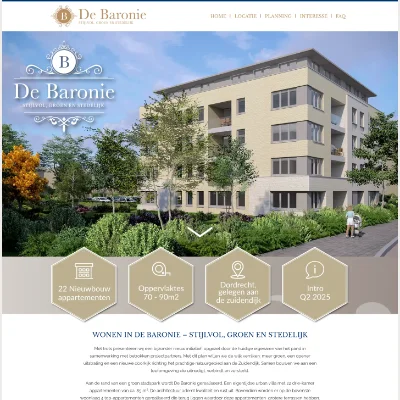 wonenindebaronie gemaakt met bricksbuilder - wordpress