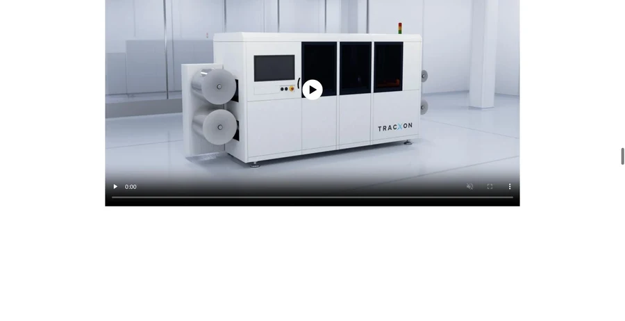 Roll-to-roll productiemachine van TracXon voor flexibele hybride elektronica