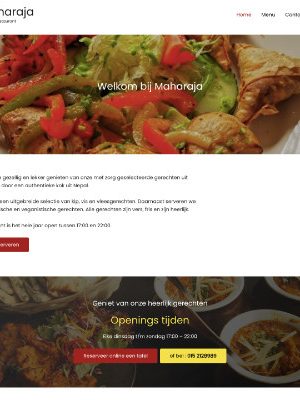 restaurantmaharajadelft400x400 portfolio wordpress restaurant website